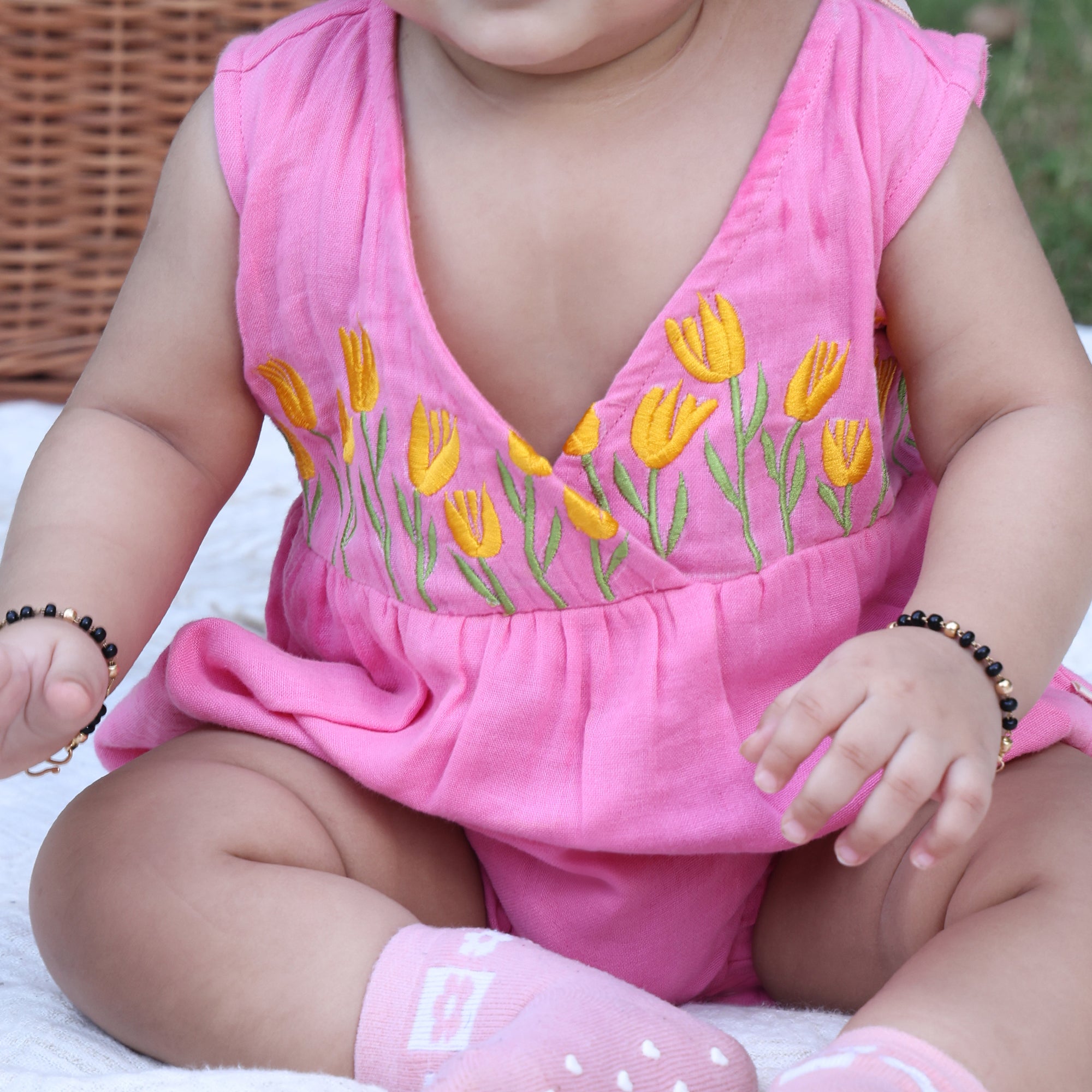 Tulip Garden Wrap Romper