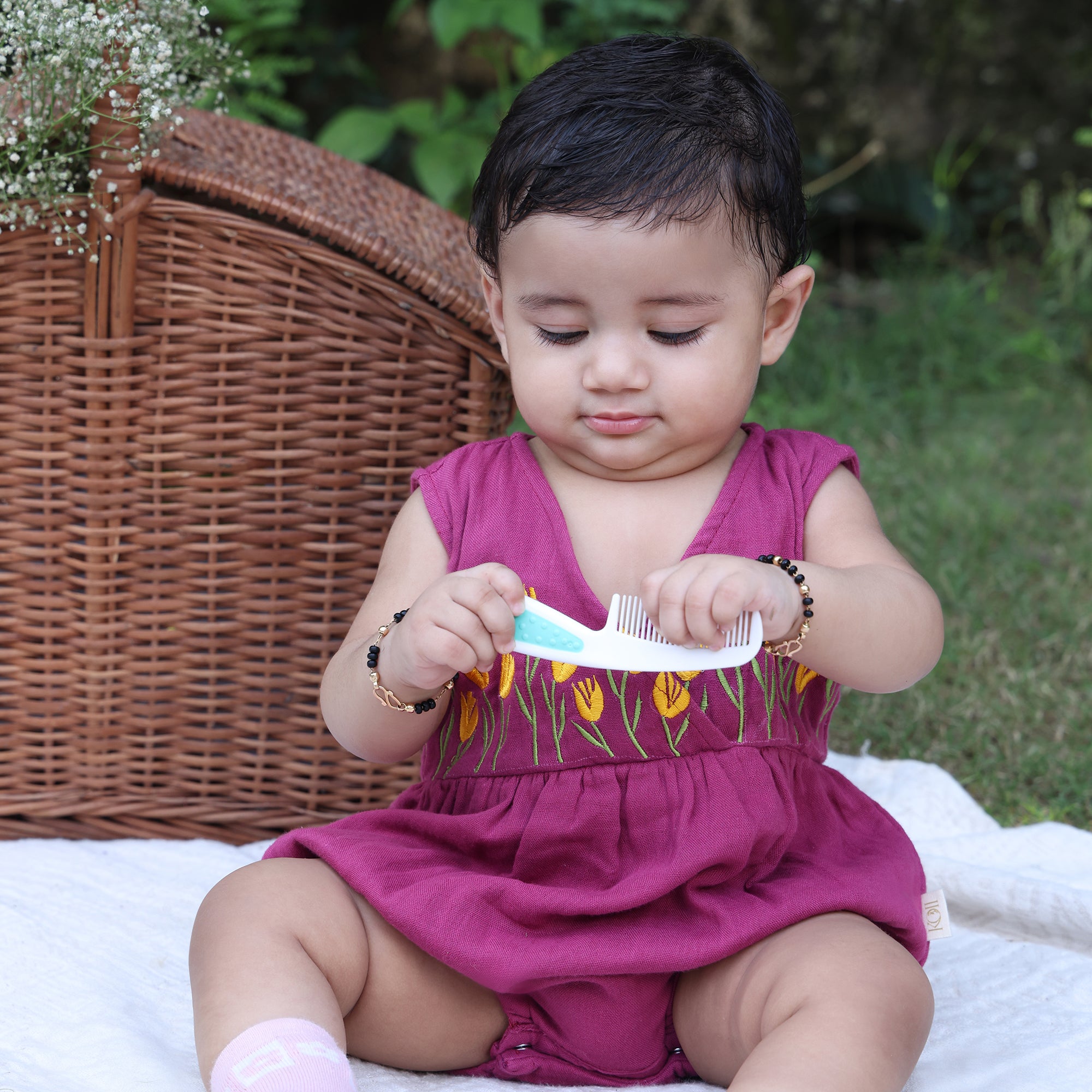 Tulip Garden Wrap Romper