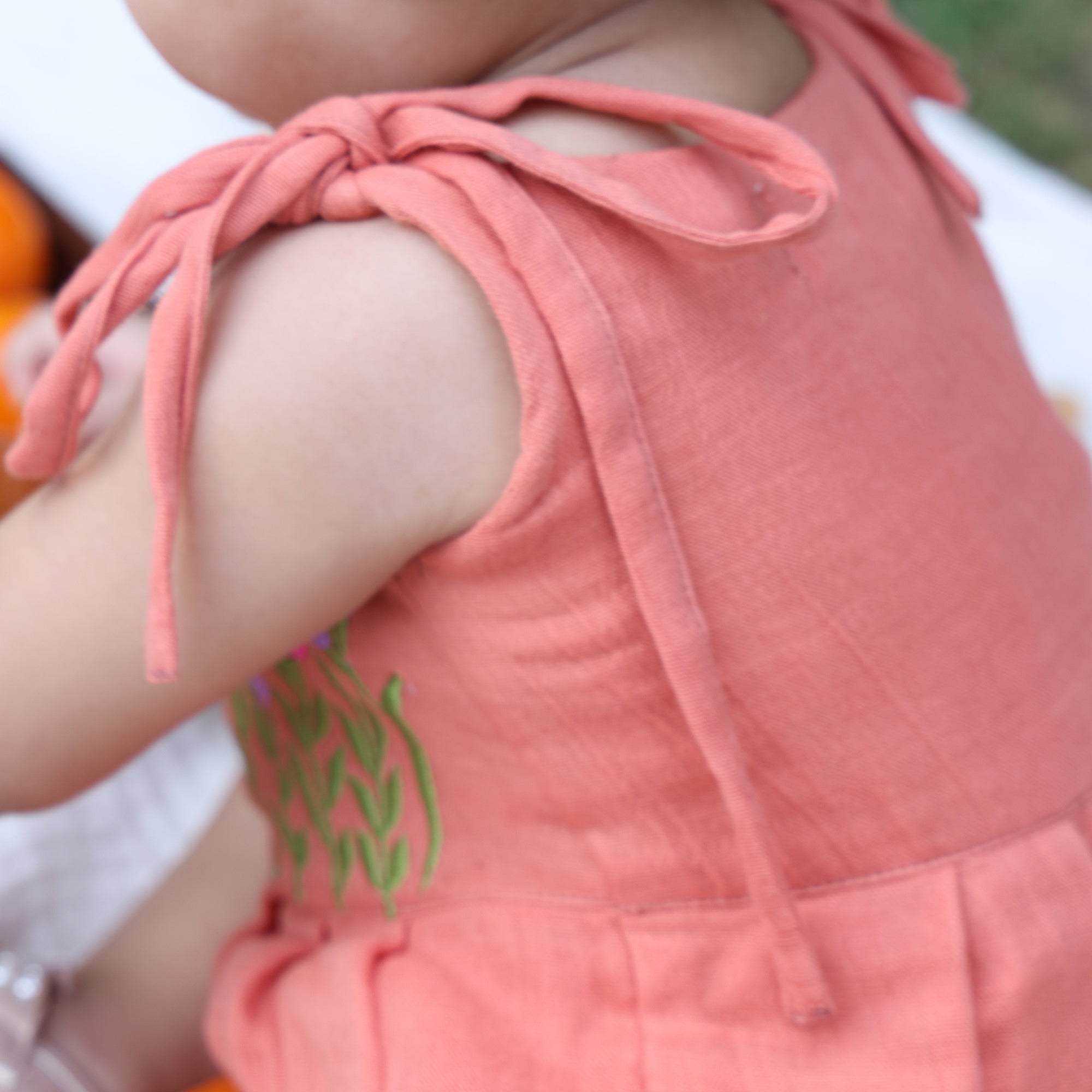 Meadow Bloom Tie-Shoulder Romper