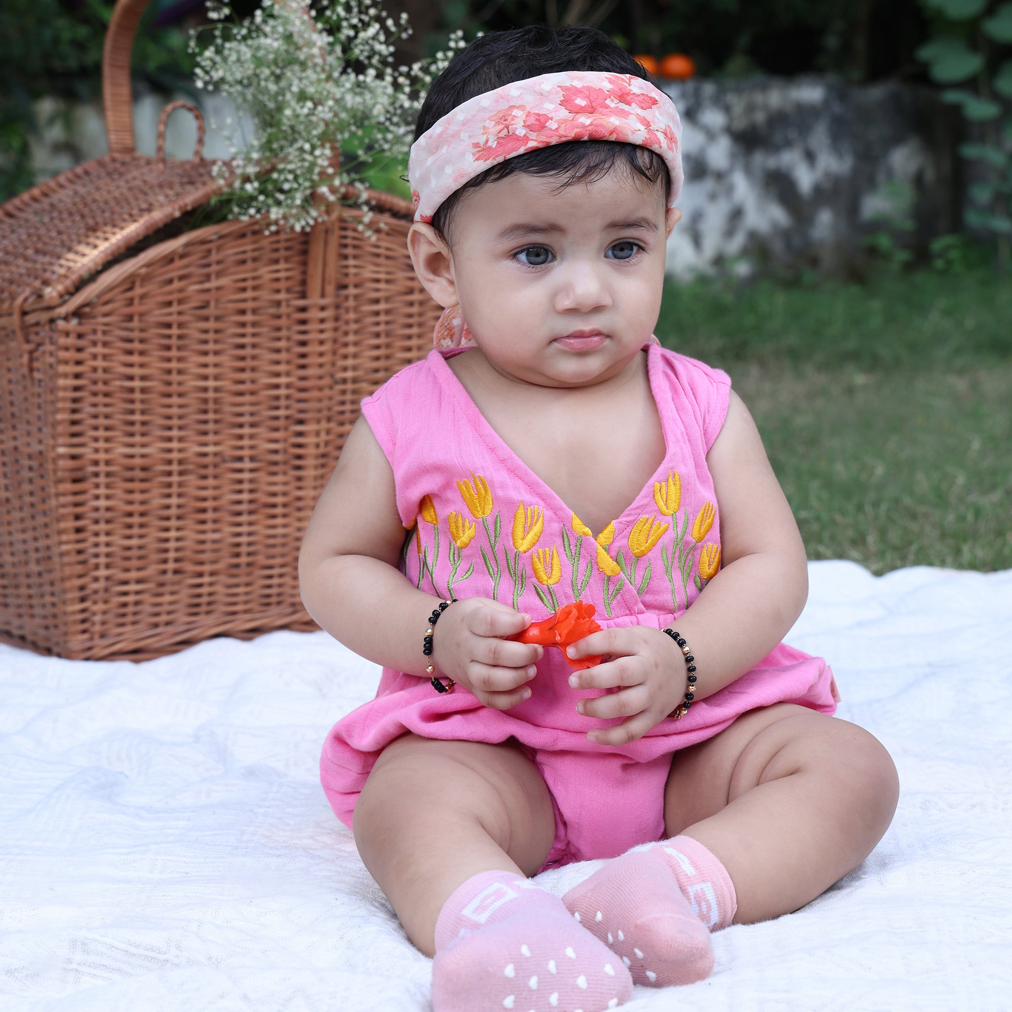 Tulip Garden Wrap Romper