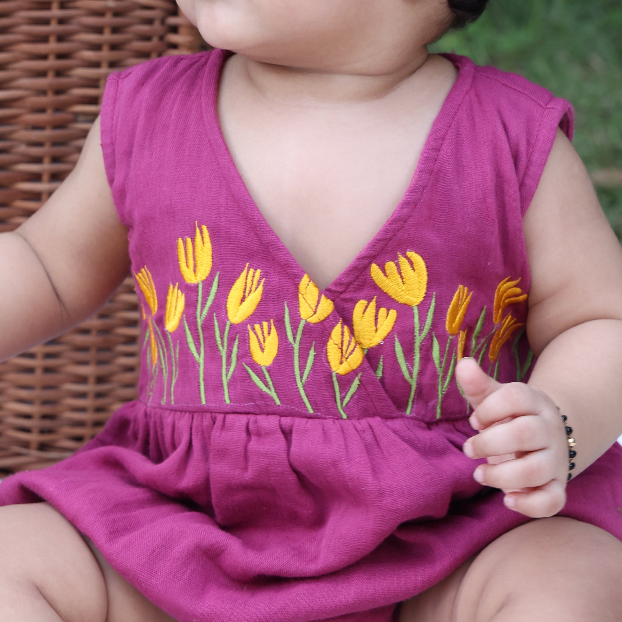 Tulip Garden Wrap Romper