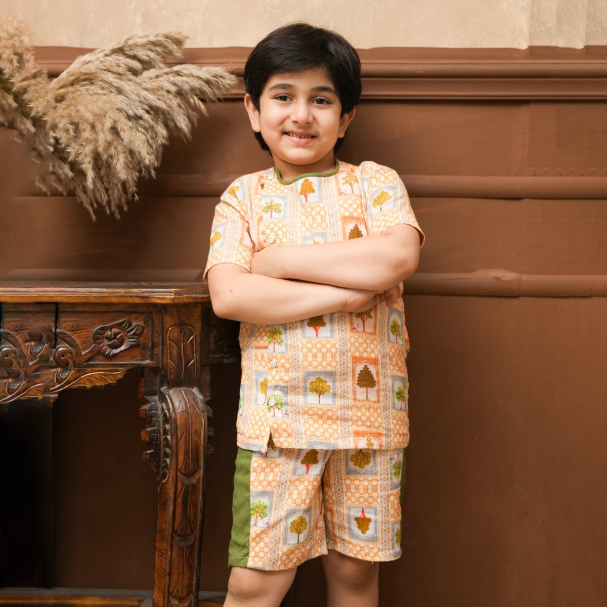 Mustard cotton co-ord set