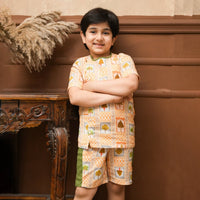 Mustard cotton co-ord set