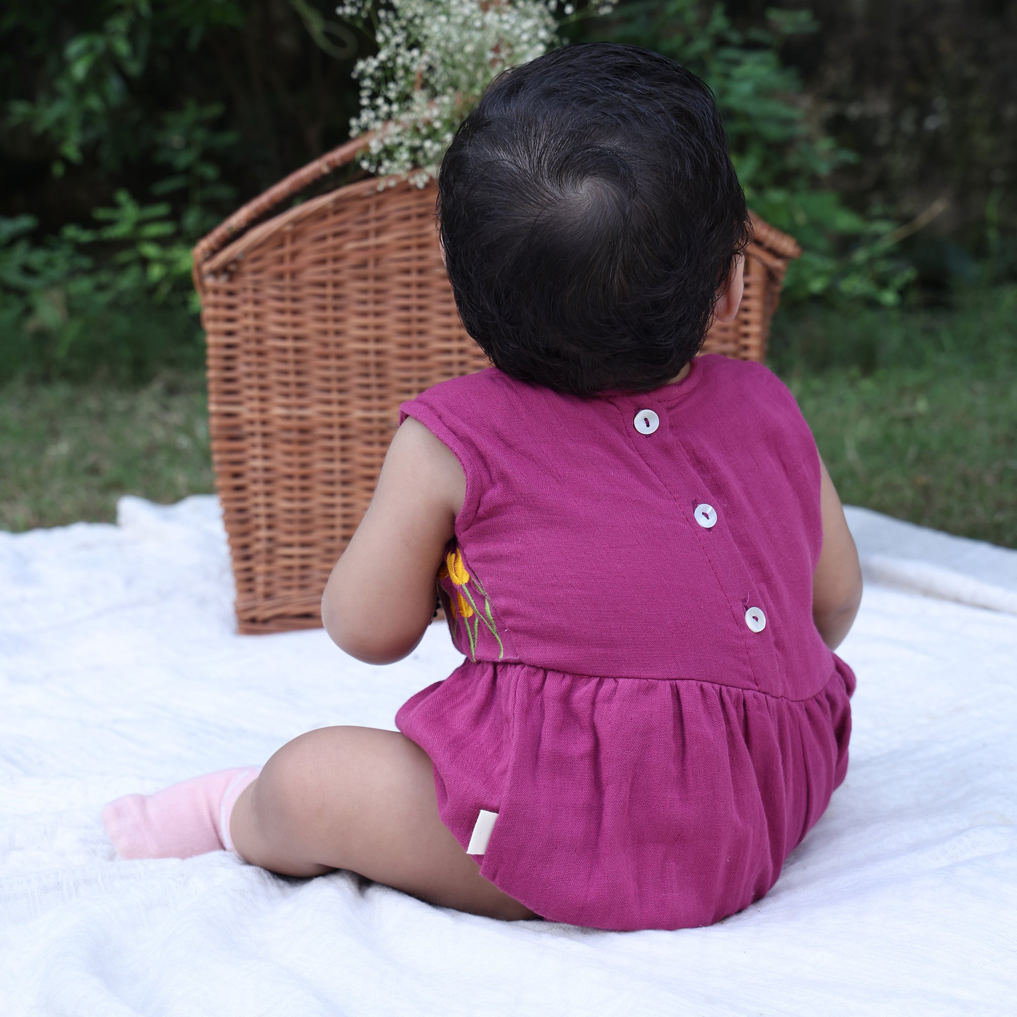 Tulip Garden Wrap Romper