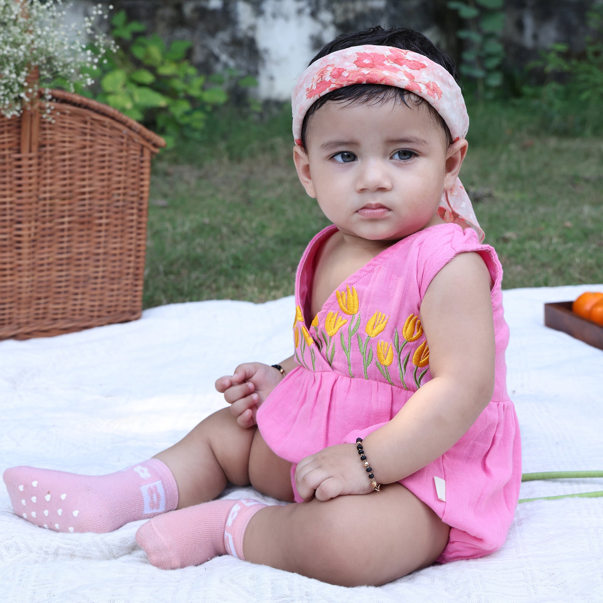 Tulip Garden Wrap Romper