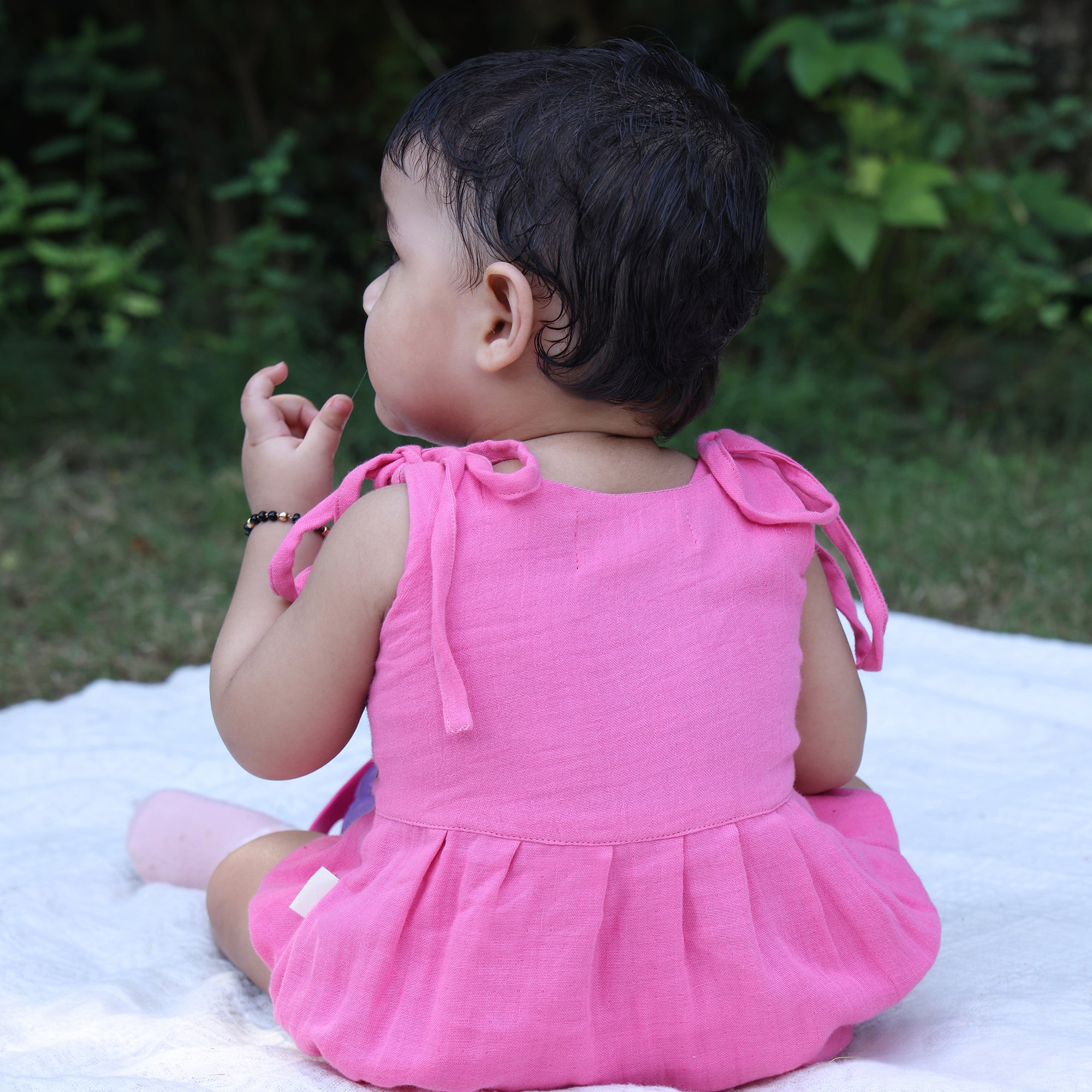 Meadow Bloom Tie-Shoulder Romper