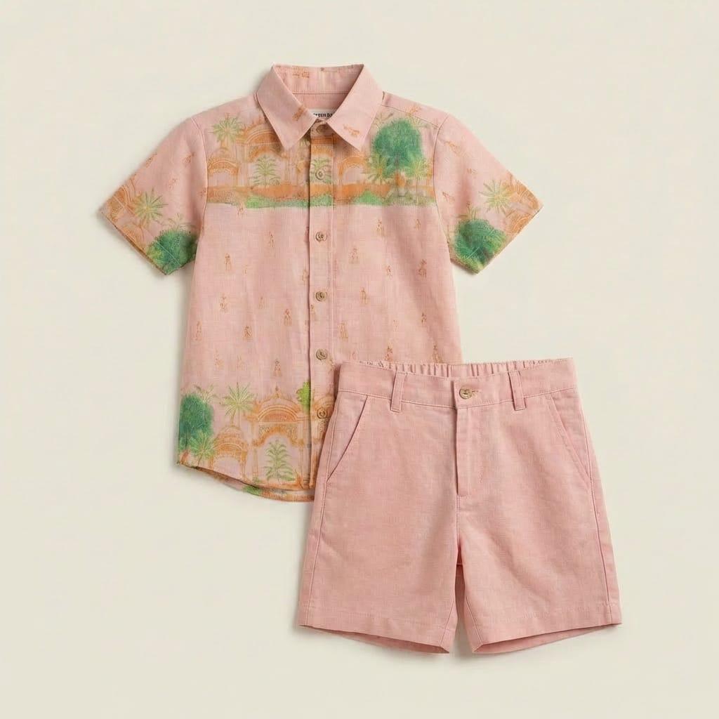 Palm Vista Shirt Co-ord Set